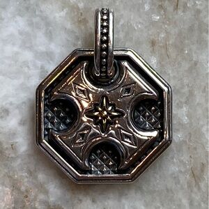 KONSTANTINO STERLING SULVER & BRONZE PENDANT